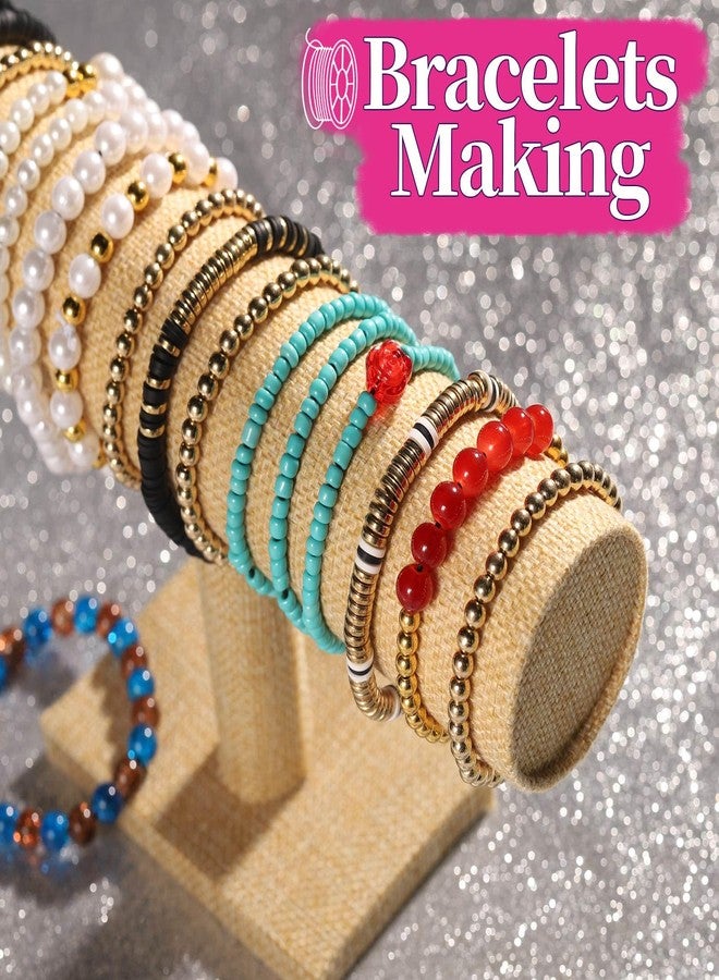 FANDAMEI 1mm Elastic String for Beading, Elastic Cord Stretchy for Bracelets Making, Stretch Bead Cord for Jewelry Making, Sturdy Thread for Bracelet Necklace Crafts Christmas DIY Elastic String Cord - Image 5