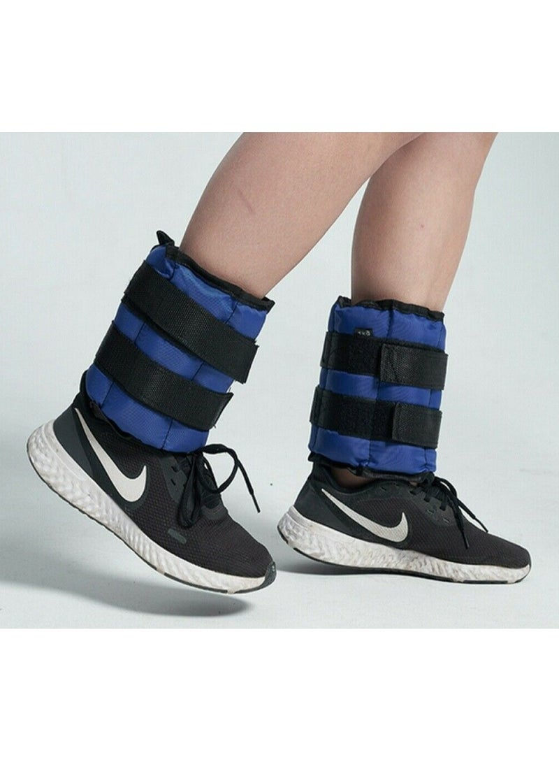 UFIT Double Ankle & Wrist Sand Weights With Carry Bag, Blue 4KG (2KG×2PCS) - Image 4