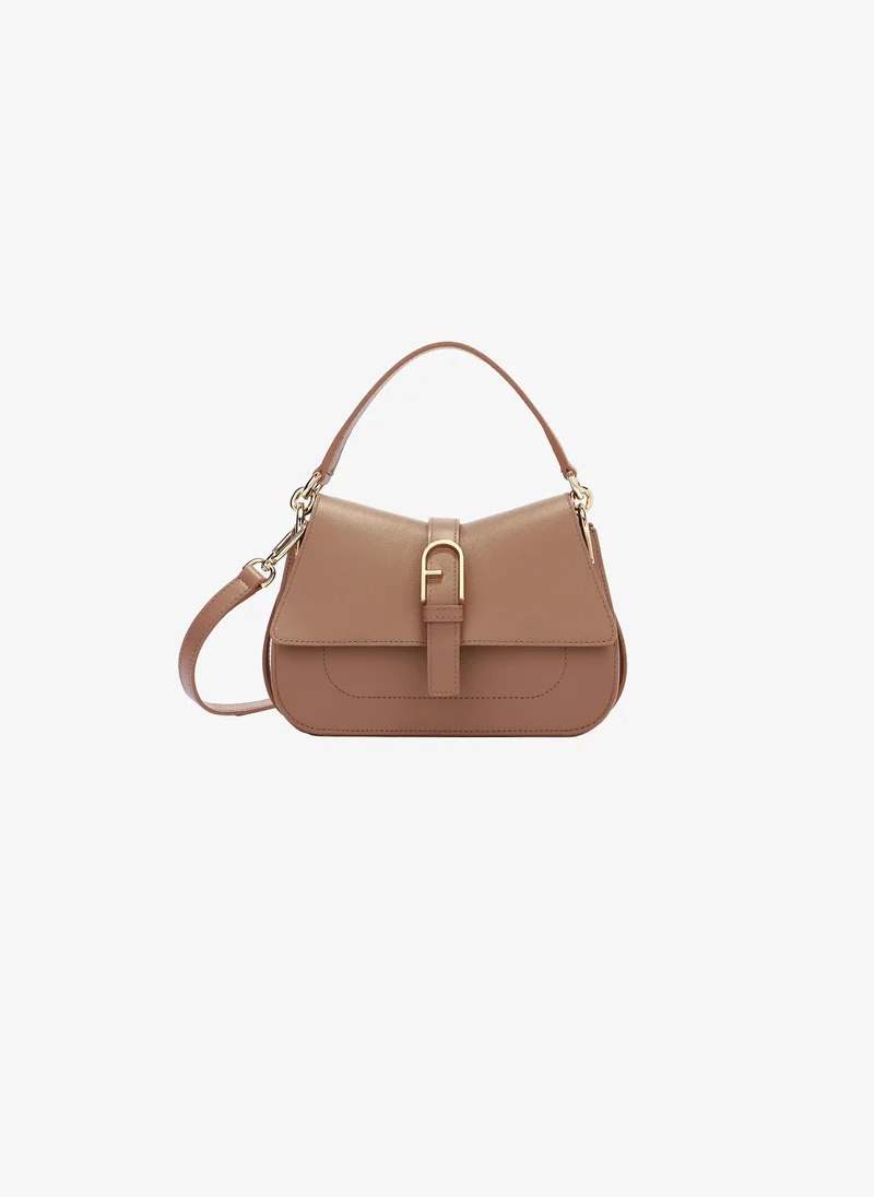 Furla Flow Top Handle Bag Greige Mini