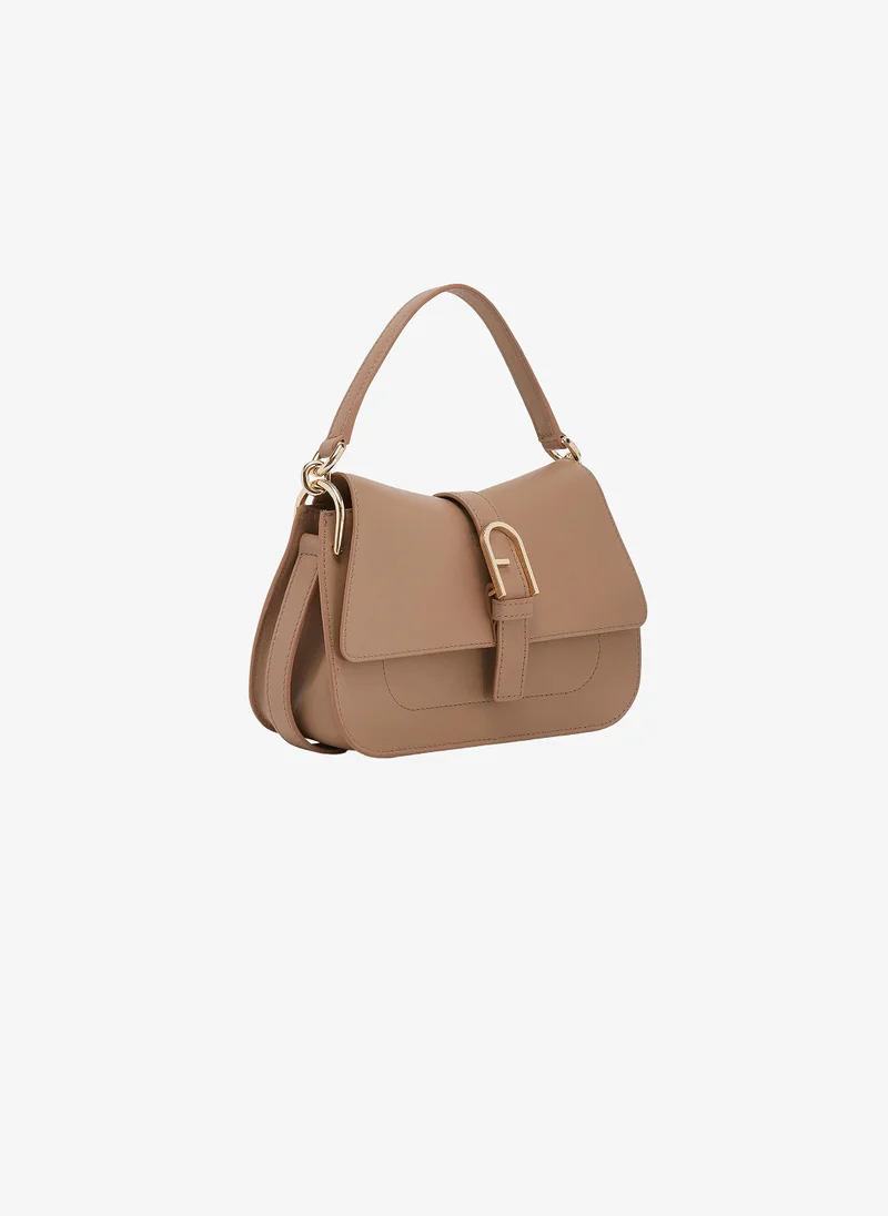 Furla Flow Top Handle Bag Greige Mini