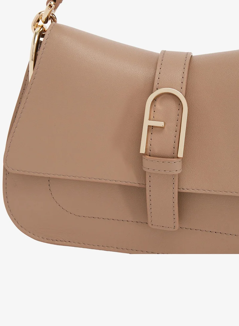 Furla Brown Flow Top Handle Bag Greige Mini for Women | Best Price UAE