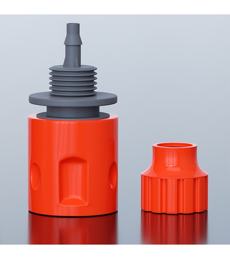Orange Threaded Adapter For Connecting Car Washing Machine To High Pressure Washer With Quick Garden Hose Attachment 1 Piece - Image 4