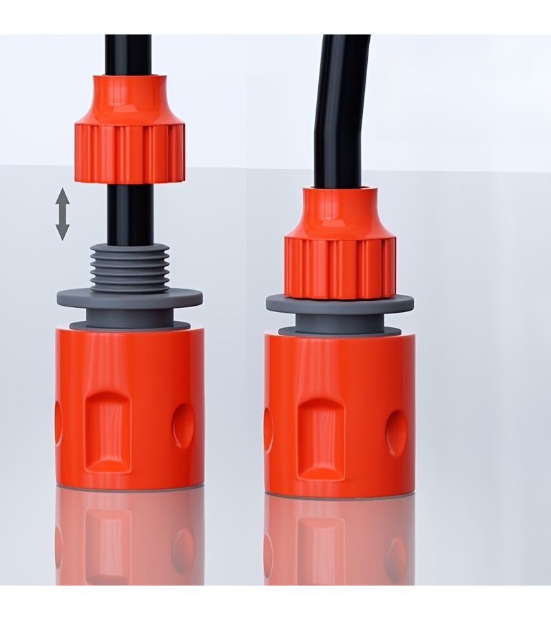 Orange Threaded Adapter For Connecting Car Washing Machine To High Pressure Washer With Quick Garden Hose Attachment 1 Piece - Image 5
