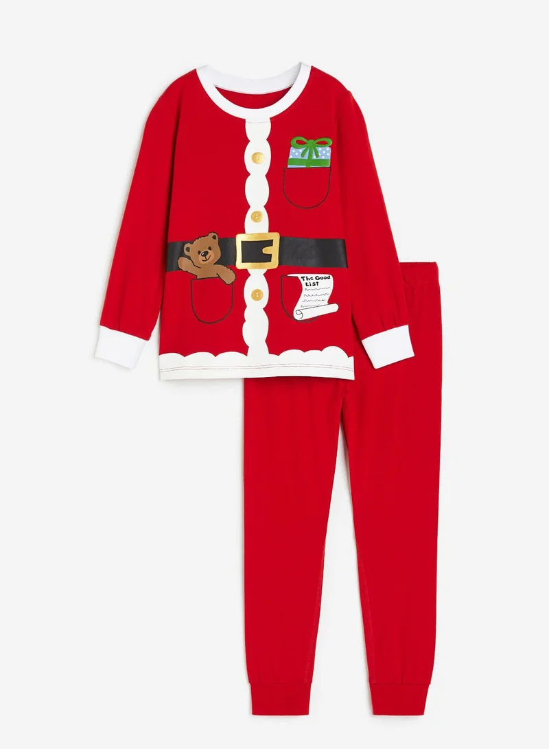 H&M Kids Jersey T-Shirt Long Pyjamas