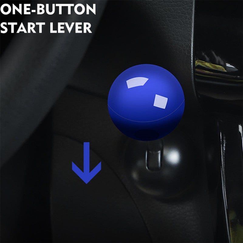 Push Start Button Cover: 41mm Blue Zinc Alloy - Long-lasting Fade-resistant Finish, Retro Arcade Style for Car Interior, Computer Hosts, Electrical Switches - Image 4