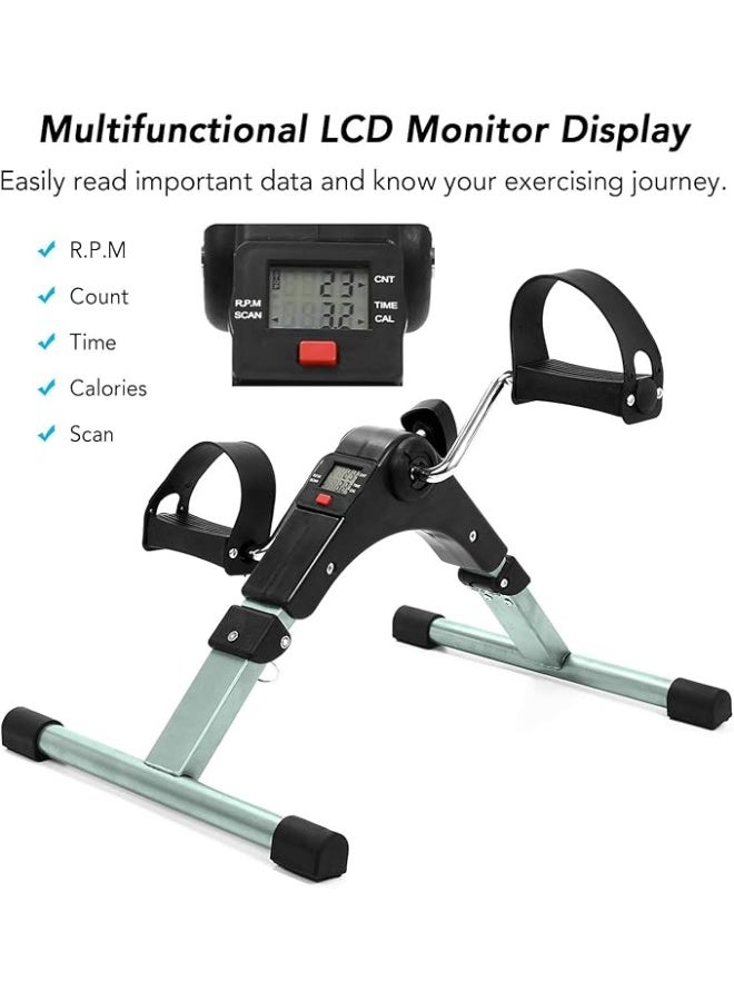 Foldable Fitness Pedal – Adjustable Resistance & LCD Display Arm and Leg Exerciser for Home and Office - Image 5