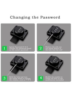 Y&D Combination of Lock Mechanism Rotary Room Door Mechanical Office File Cabinet Sliding Buckle Surface-Mounted Old-Style  - Image 4