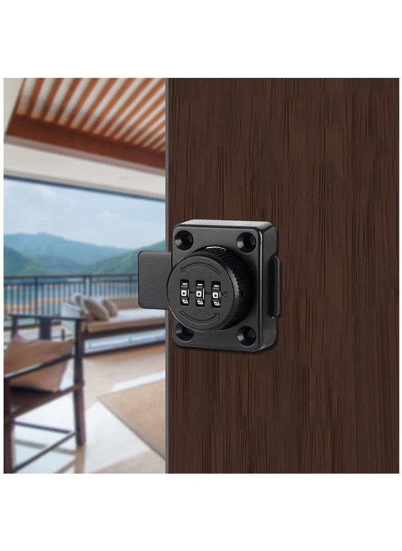 Y&D - Combination of Lock Mechanism Rotary Room Door Mechanical Office File Cabinet Sliding Buckle Surface-Mounted Old-Style - Image 1