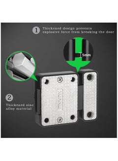 Y&D Combination of Lock Mechanism Rotary Room Door Mechanical Office File Cabinet Sliding Buckle Surface-Mounted Old-Style  - Image 3