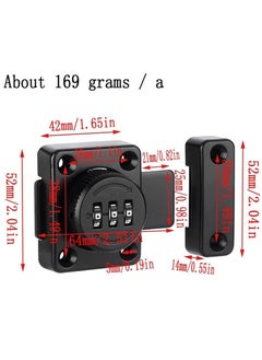 Y&D Combination of Lock Mechanism Rotary Room Door Mechanical Office File Cabinet Sliding Buckle Surface-Mounted Old-Style  - Image 5