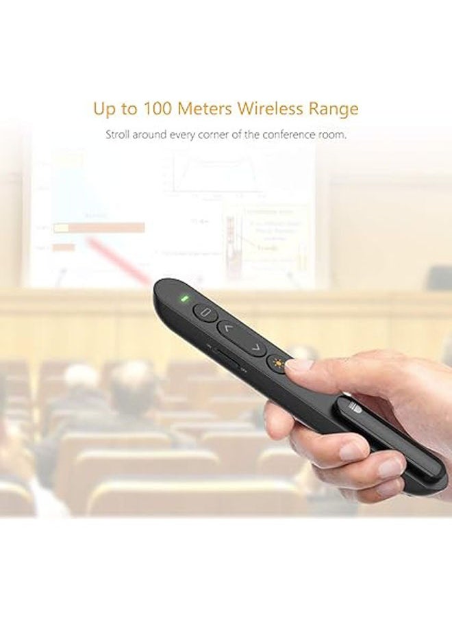 General - Presentation Remote, Wireless Presenter Remote with Red Light, Hyperlink, Volume Control - 2.4GHz PowerPoint Remote for PPT/Keynote/OpenOffice/Windows/MAC OS - Image 1