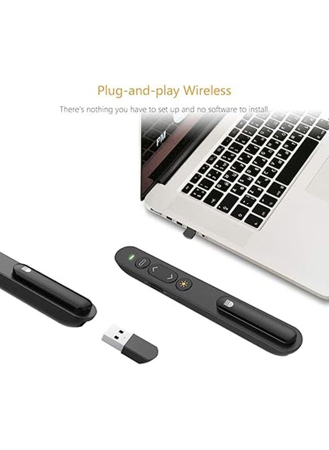 General - Presentation Remote, Wireless Presenter Remote with Red Light, Hyperlink, Volume Control - 2.4GHz PowerPoint Remote for PPT/Keynote/OpenOffice/Windows/MAC OS - Image 1