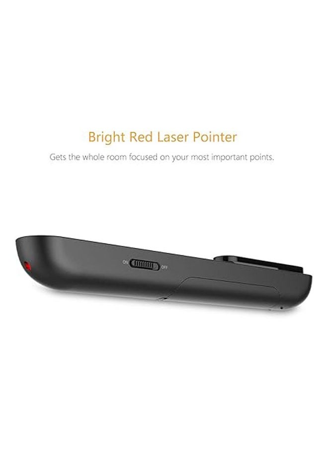 General - Presentation Remote, Wireless Presenter Remote with Red Light, Hyperlink, Volume Control - 2.4GHz PowerPoint Remote for PPT/Keynote/OpenOffice/Windows/MAC OS - Image 1