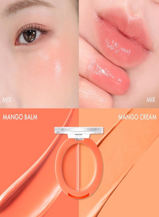 Amuse SEOUL Lips and Cheeks Healthy Balm 02 MANGO BALM | Moisturizing, Glossy, Creamy Texture, Lightweight, Dewy Finish, Natural-looking Color, K Beauty Makeup, Vegan (1.5g / 0.05 oz) - Image 2