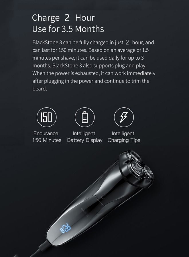 ENCHEN Electric Waterproof Washable IPX7 Shaver For Men With LED Display - Image 4