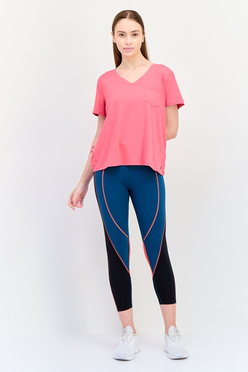 SKECHERS Women Sportswear Fit Short Sleeve Outdoor T-Shirt, Pink - Image 4