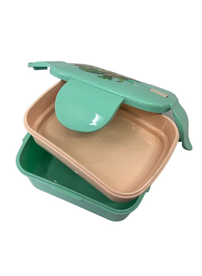 Yolo Double Decker Lunch/Tiffin Box-Green - Image 4