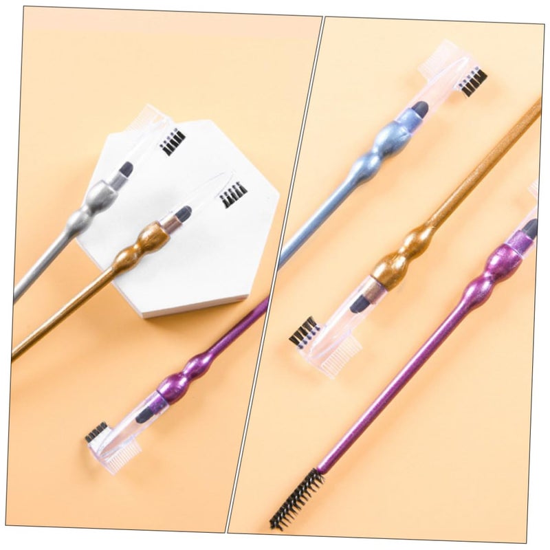 9 Pcs Professional Brow And Eye Makeup Kit With Comb Brush Lash Tool Set - Image 3
