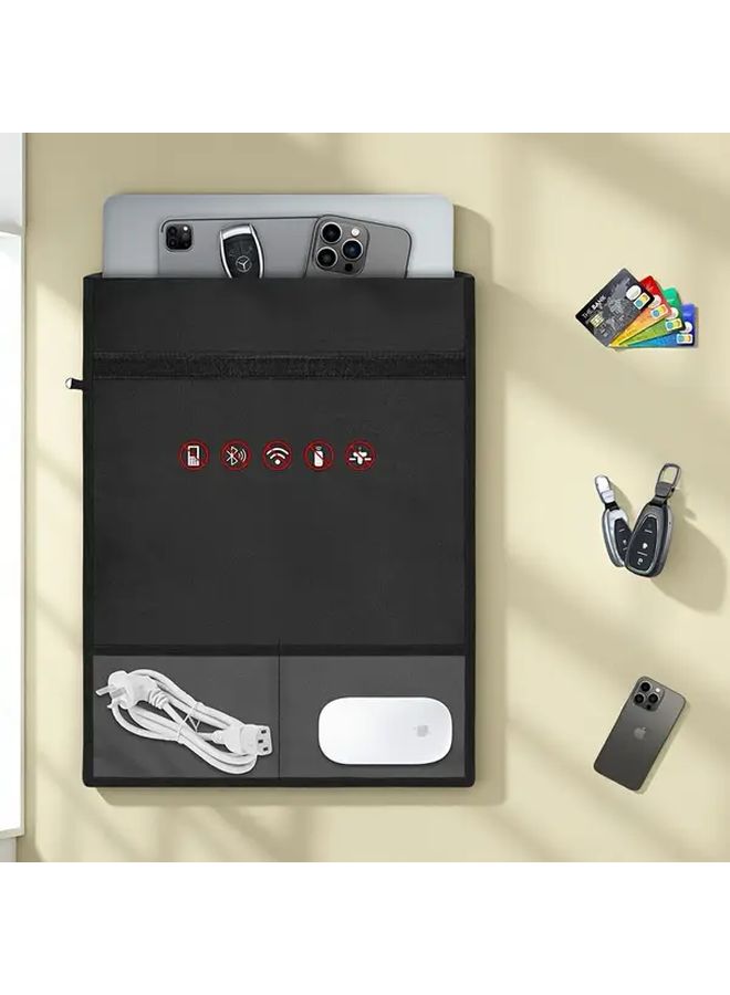 Universal Signal Blocking Bag M Size Anti Theft RFID Shielding Pouch For Keyless Car Keys - Image 1