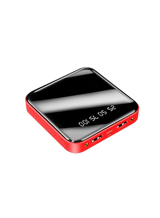 Ultra-Thin 10000mAh Mini Power Bank - Compact Full Mirror Design High Capacity Portable Charger - Image 3