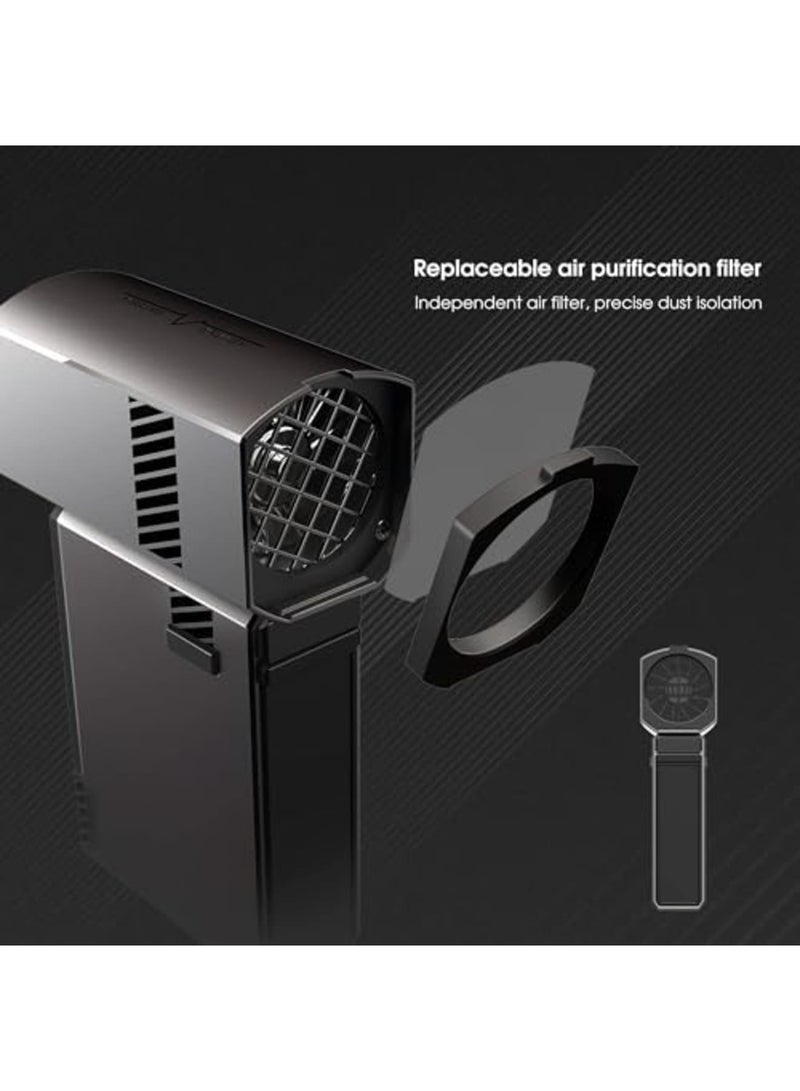 SYOSI Electronic Air Duster Air Blower Portable Rechargeable Electric Air Blower 100000 RPM Palm Turbo Blower Compatible for Camera, Lens, Keyboard, Laptop, Drone Cleaning - Image 5