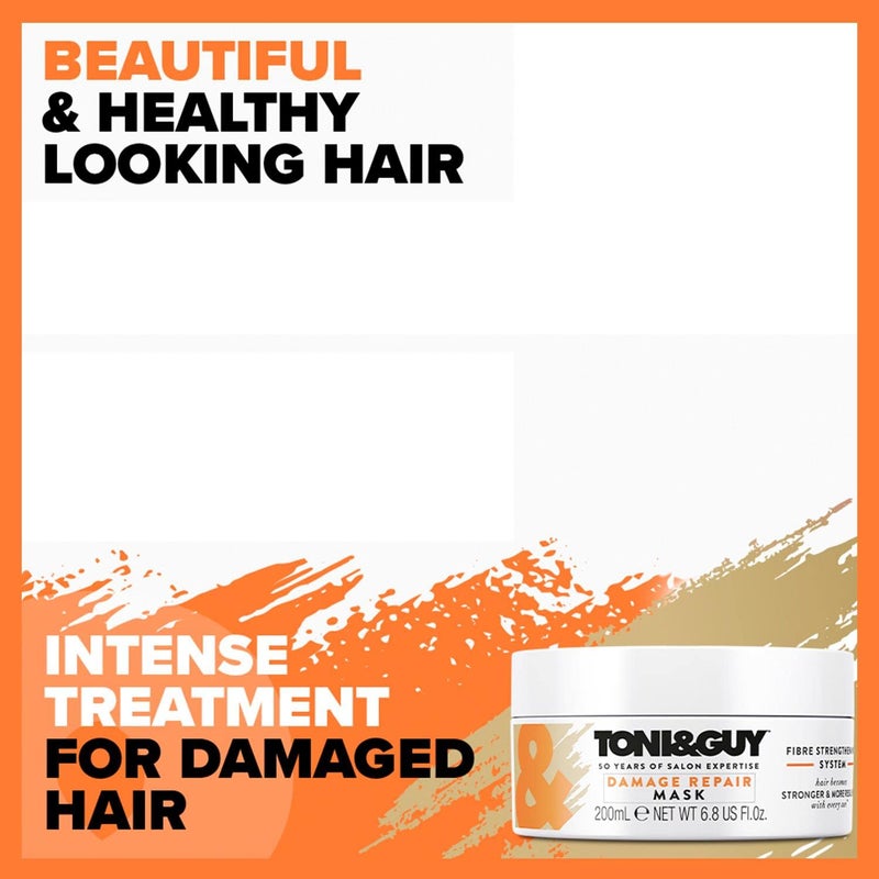 TONI&GUY قناع توني وجاي لإصلاح التلف لإعادة البناء المكثف للجنسين، 6.8 أونصة - Image 4