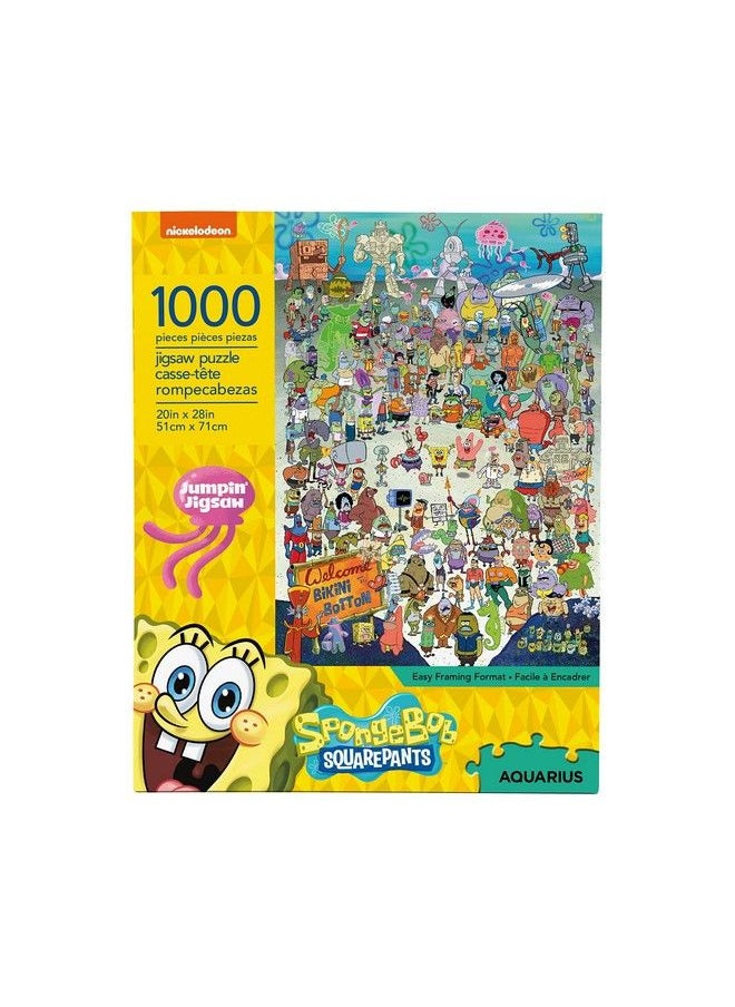 Aquarius Spongebob Squarepants Puzzle (1000 Piece Jigsaw Puzzle) Officially Licensed Spongebob Merchandise & Collectibles Glare Free Precision Fit 20 X 28 Inches  - Image 2