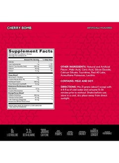 BSN N.O.-XPLODE Vaso Pre Workout Powder with 8g of L-Citulline and 3.2g Beta-Alanine and Energy, Flavor: Cherry Bomb, 24 Servings  - Image 2