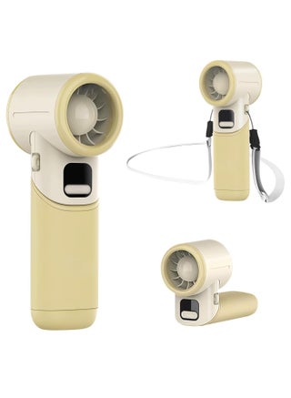 Powerful Handheld Portable Fan, Rechargeable Foldable Turbo Fan with 5 Speeds, Battery Levels Display, Personal Mini Travel Pocket Fan for Makeup Travel Outdoor Gift-Khaki - pzsku/Z62F3994897541FBCB59BZ/45/1744959237/0aa73a0d-225f-4897-8ad2-cdf7204bdab3