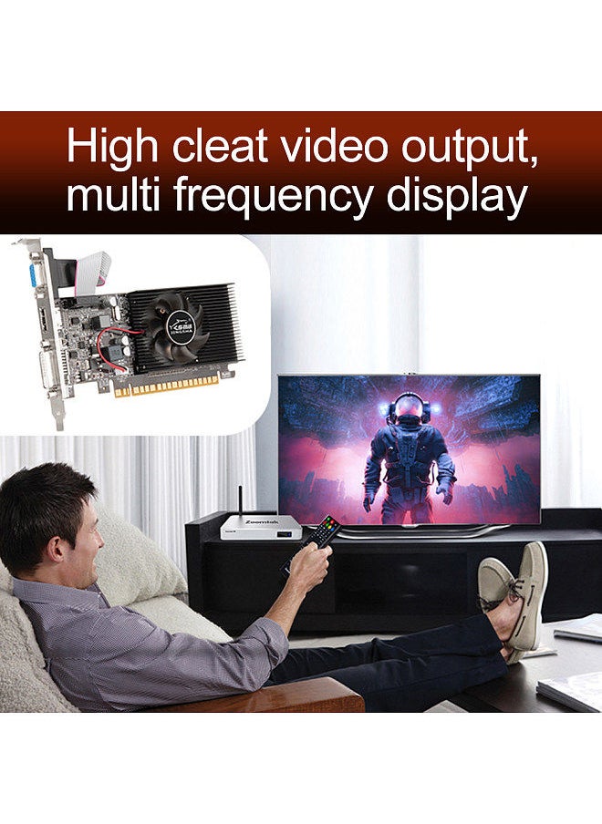 JINGSHA - GT610 Graphics Card 2GB/DDR3/64bit Memory Video Card Computer Graphics Card with HD+VGA Ports for Office Entertainment - Image 1