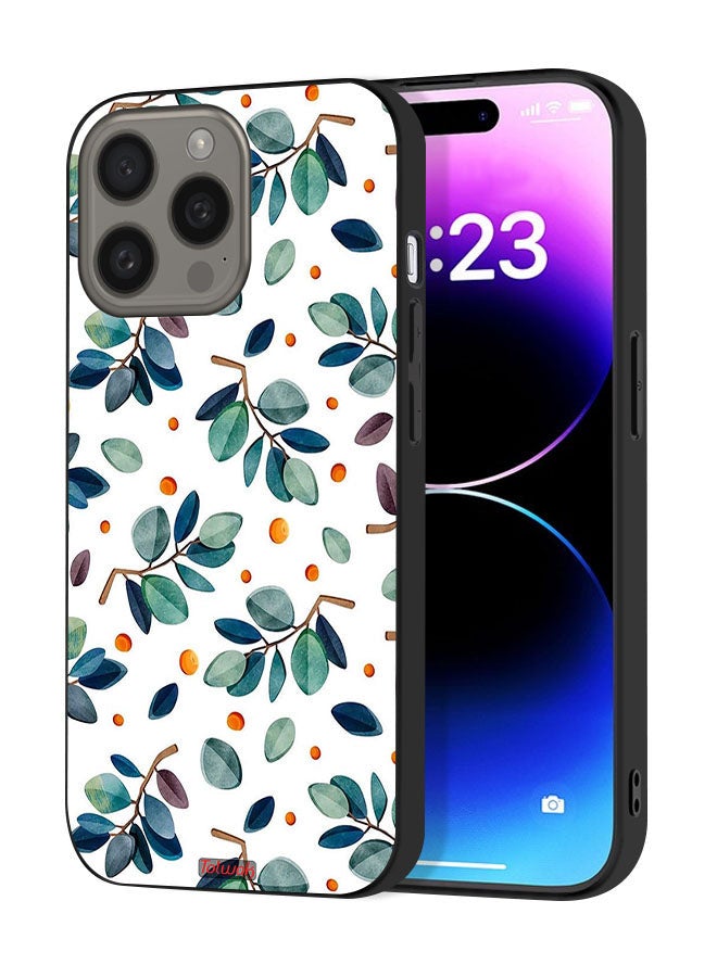 Tolwak Apple iPhone 15 Pro Protective Case Cover Leaves - Image 1