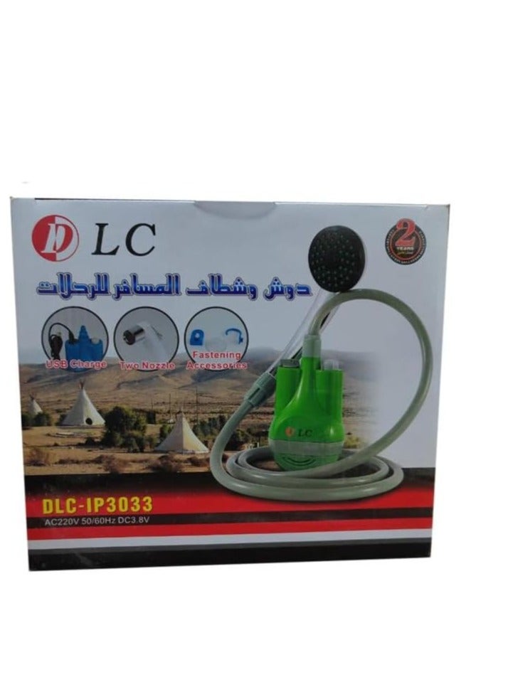 DLC Portable Outdoor Shower, Travel Camping Muslim Shattaf for Indoors and Outdoors,Camping Shower Pump Handheld Rechargeable Camping Showerhead Travel Bidet Hose Spray - Image 5