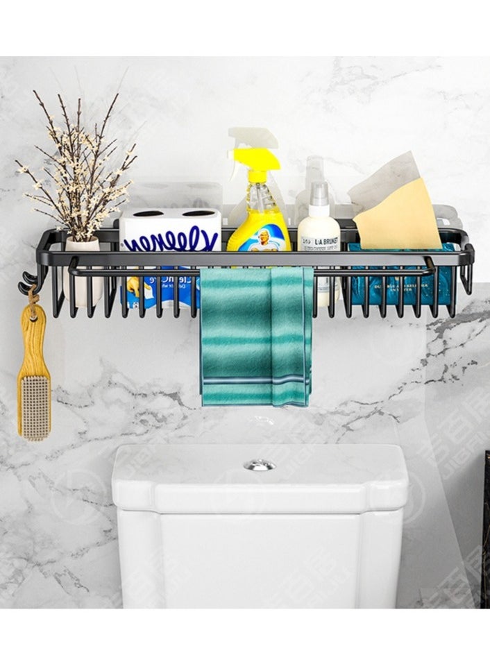 MIXDE 2-Piece No Drilling Wall Mounted Stainless Steel Bathroom Shower Shelf Floating Shelves  - Image 3