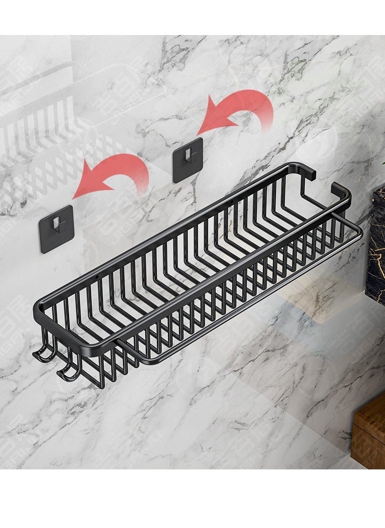 MIXDE 2-Piece No Drilling Wall Mounted Stainless Steel Bathroom Shower Shelf Floating Shelves  - Image 4