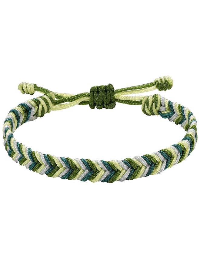 JENDEAR SHINE Rope Bracelet for Women, Hand Braided Rope Gradient Color Adjustable, Casual Party Couple Friendship Birthday Gift - Image 1