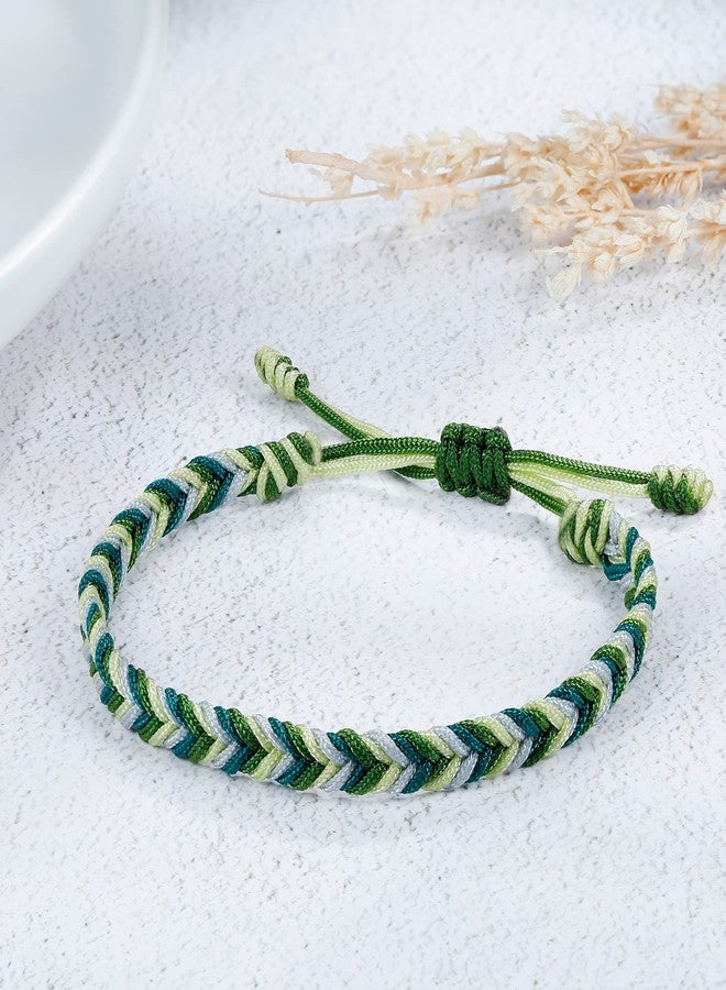 JENDEAR SHINE Rope Bracelet for Women, Hand Braided Rope Gradient Color Adjustable, Casual Party Couple Friendship Birthday Gift - Image 2