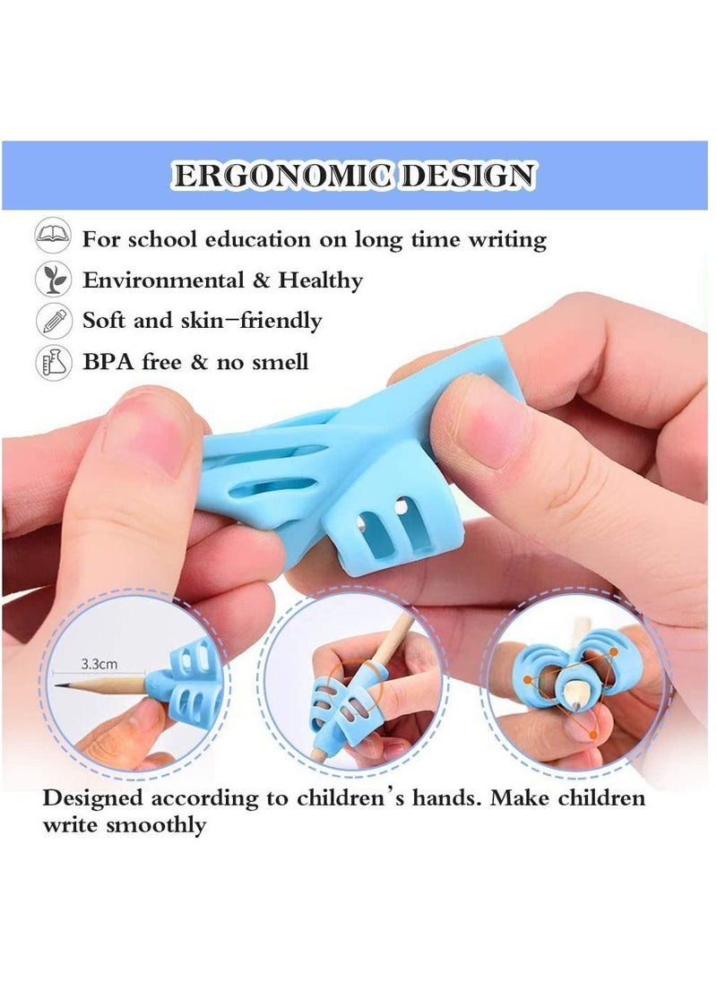 HomarKet 15-Piece Pencil Grips for Kids Handwriting Multicolour  - Image 4