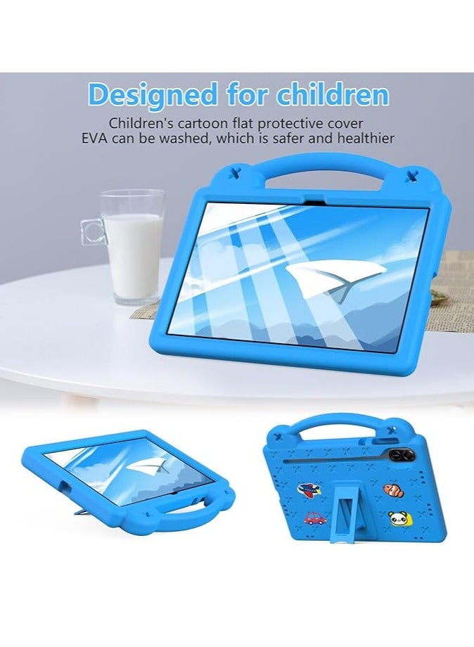 عام العلبة متوافقة مع Honor Pad X9 بقياس 11.5 بوصة، وهي إكسسوار خفيف الوزن وقابل للحمل للأطفال. تتميز العلبة بحماية ضد الصدمات ومجهزة بحامل للقلم وقاعدة حمل. - Image 3