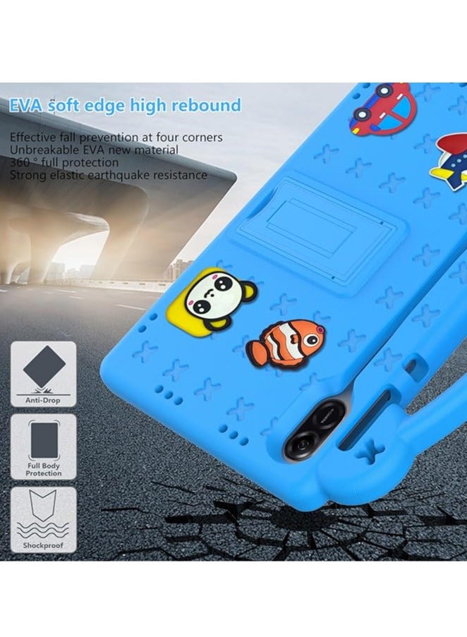 عام العلبة متوافقة مع Honor Pad X9 بقياس 11.5 بوصة، وهي إكسسوار خفيف الوزن وقابل للحمل للأطفال. تتميز العلبة بحماية ضد الصدمات ومجهزة بحامل للقلم وقاعدة حمل. - Image 5