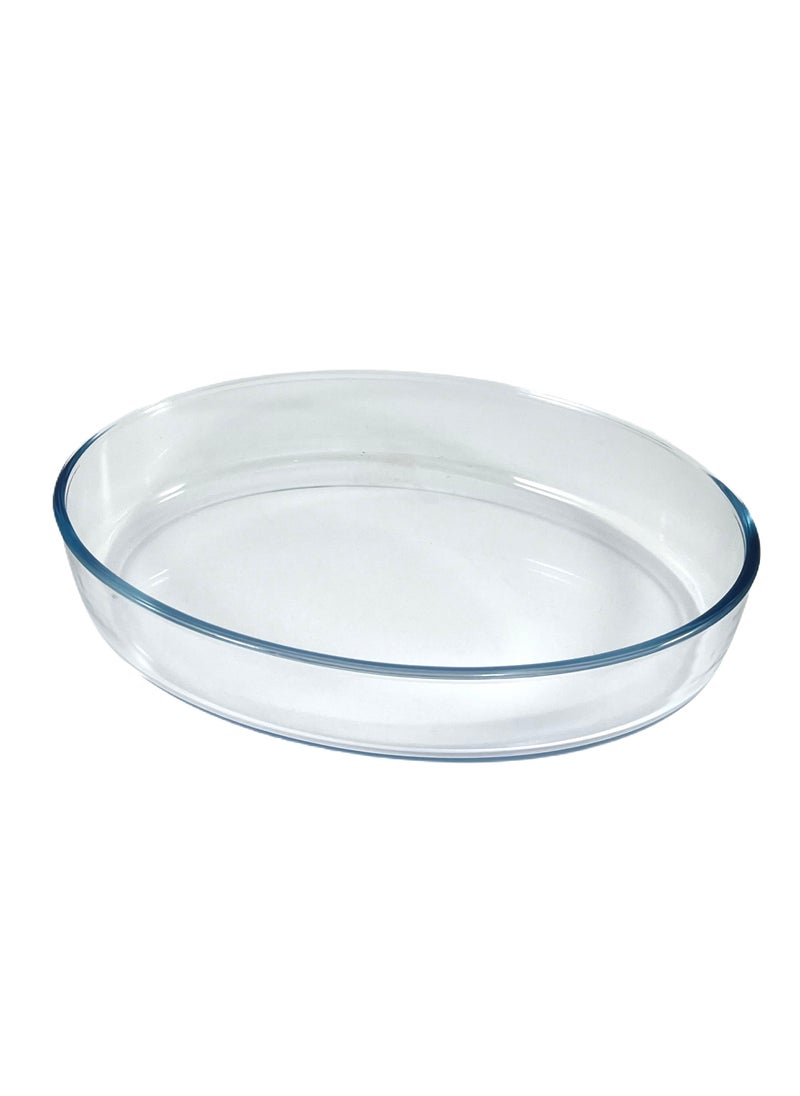 Homemaker Oval Glass Baking Dish, 3.2 Lt Capacity, 34.9X24.6 Cm Diameter, 6.6 Cm Height - Clear  - Image 1