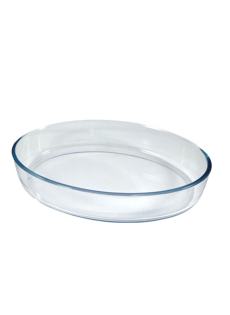 Homemaker Oval Glass Baking Dish, 3.2 Lt Capacity, 34.9X24.6 Cm Diameter, 6.6 Cm Height - Clear  - Image 2
