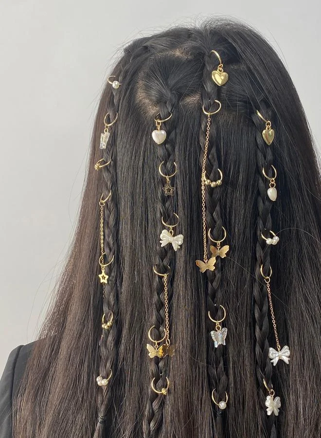 تايك تو Set of 24 - Butterfly Hair Ring