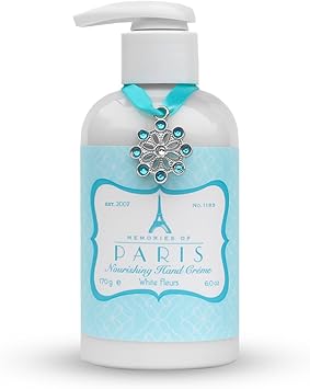 Get Fresh Nourishing Hand Cream by Get Fresh Memories Of Paris White Fleurs Luxury Shea Butter Hand Lotion Beautifully Scented Non Greasy Softening Moisturising For Women 170g Pump Top Dispenser - Image 1