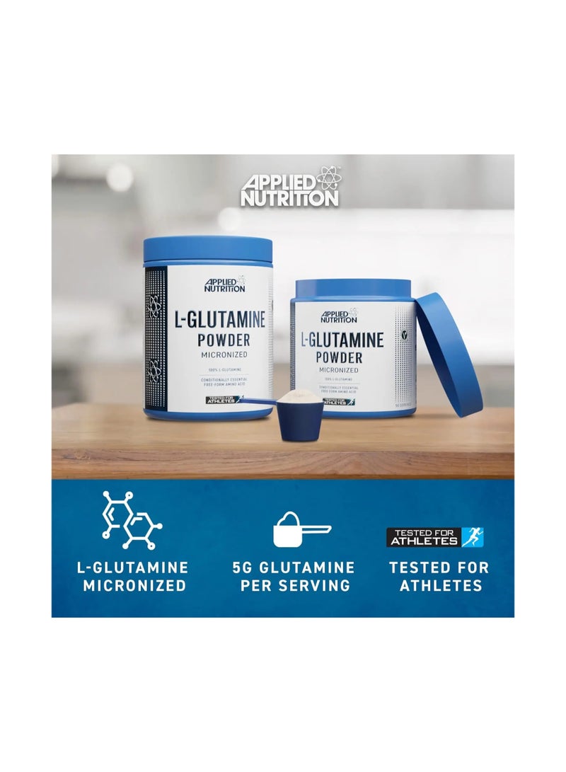 أبلايد نيوتريشن مسحوق الجلوتامين L- من شركة Applied Nutrition، 50 وجبة - Image 2