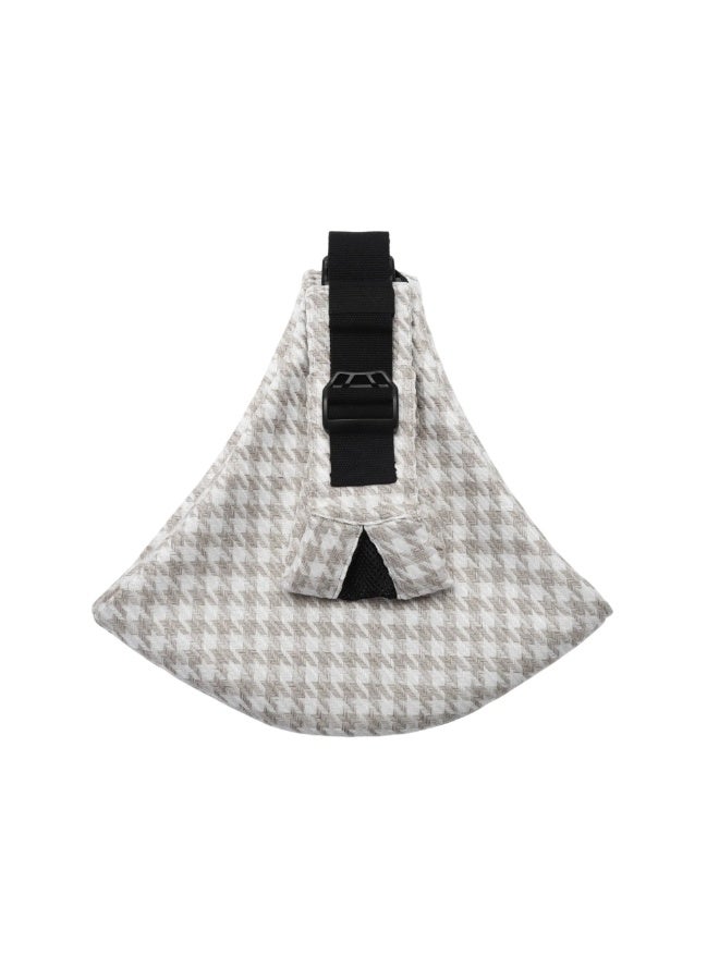 Sybil's Baby Carrier, Baby Sling Carrier, Toddler Carrier, Baby Wrap Carrier with Adjustable Shoulder Straps, Child Sling Baby Side with Shoulder Strap - Grey and White - Image 1