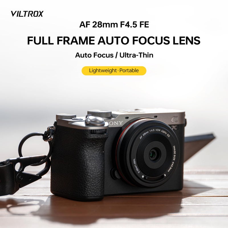 VILTROX AF 28mm F4.5 f/4.5 FE Lens for Sony E Mount, Wide-Angle Full-Frame Auto Focus Lens Compatible with Sony E-Mount Cameras a7C a7SIII a7III a7RIII FX3 ZV-E10 a6700 a6600 a6400 - Image 2