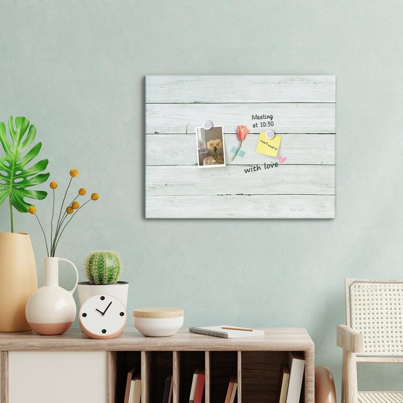 Aitakatta Wooden Planks Print Magnetic Surface Dry Erase Board, 30 x 20 inches Decorative White Board for Wall with Design, Frameless Dry Erase Board for Wallï¼ˆPlank,5075,1pcï¼‰ - Image 5
