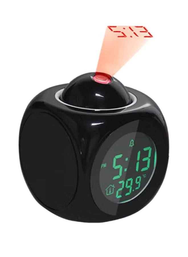 LCD Projection Digital Alarm Clock Black  - Image 4