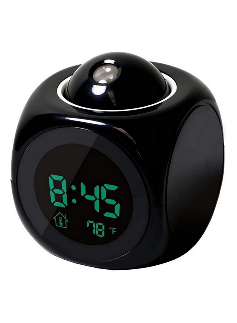 LCD Projection Digital Alarm Clock Black  - Image 3