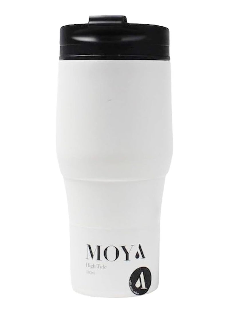 MOYA High Tide 380Ml Travel Coffee Mug Black-White - Image 1